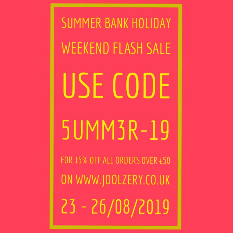 2019 Summer Bank Holiday Flash Sale Voucher Code